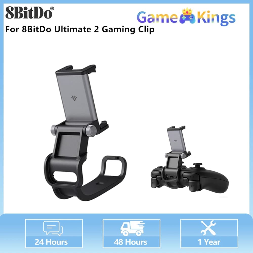 8BitDo Mobile Phone Gaming Clip Holder for 8BitDo Ultimate 2  Wireless Controllers Game  Accessories Holder black