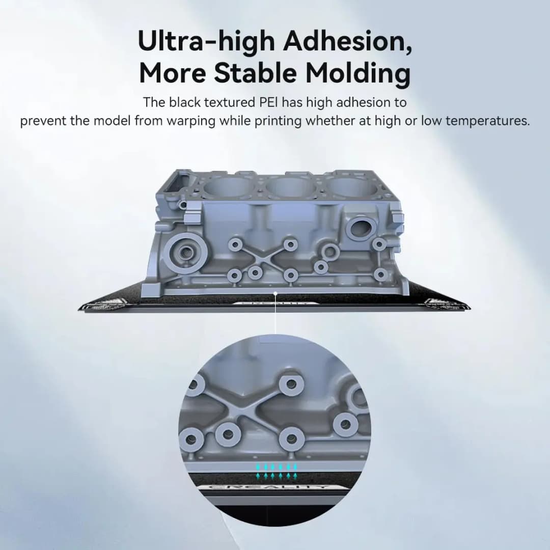 لوحة بناء رسمية من Creality K1C، ورقة PEI، منصة فولاذية مرنة وقابلة للإزالة لطابعات Ender 3S1/3S1 Pro/3V2 Neo/3V3 SE/KE K1 - 6