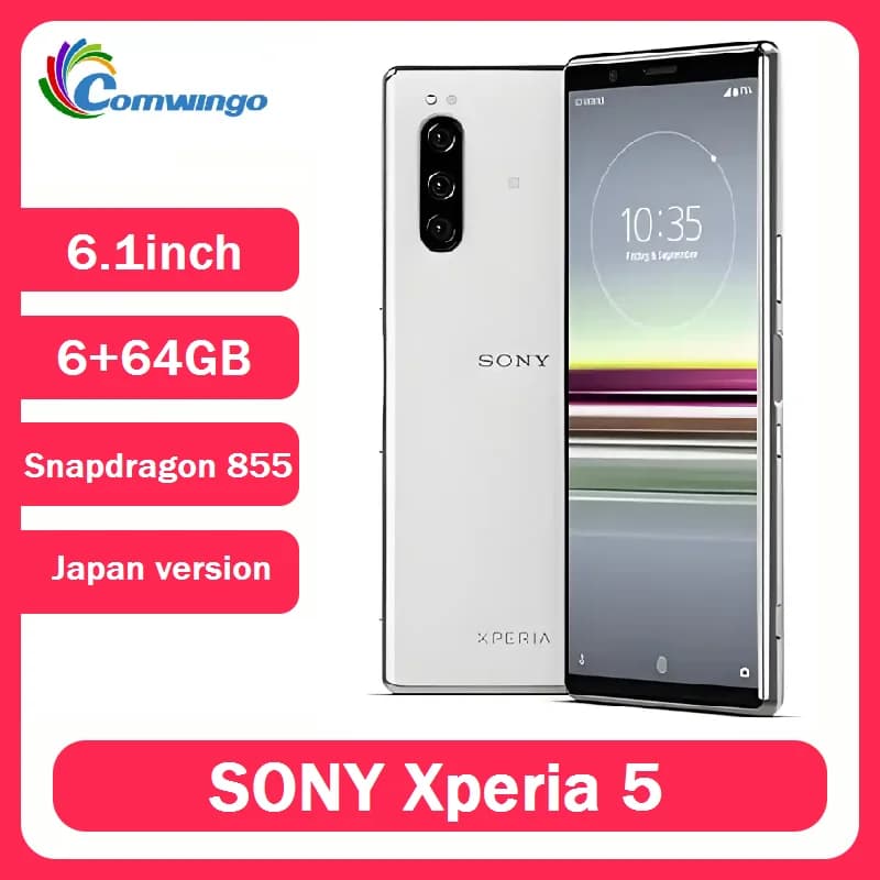 Sony Xperia 5 Japan Version Mobile Phone 4G LTE 6.1" Octa core 6GB&64GB 13MP&5MP Fingerprint Android Phone  Original unlocking