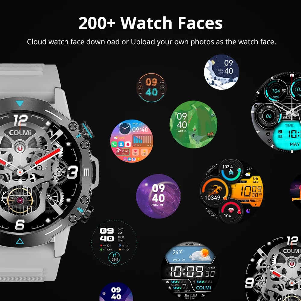 ساعة كولمي M42 الذكية بشاشة AMOLED 1.43 بوصة و100 وضع رياضي ومكالمات صوتية للرجال والنساء بمتانة عسكرية - 6