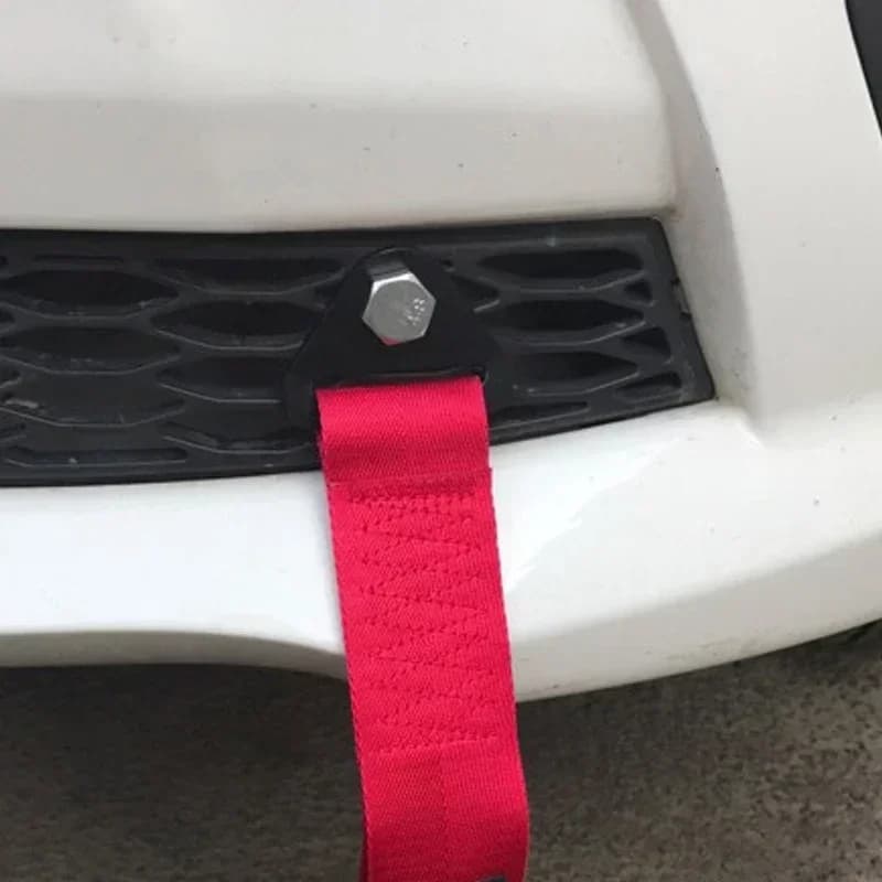 Heavy-Duty Nylon Tow Strap Universal Car Racing Tow Rope Green Black Red 28cm Bumper Trailer Towing Strap Ropes Car Decoration - 4