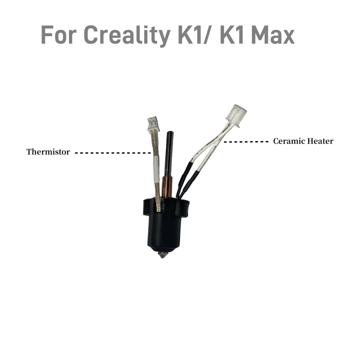 فوهة استبدال سريع من كرياليتي 0.4mm، قطعة واحدة، فولاذ مقوى، متوافقة مع K1 Max وK1C وEnder-3 V3، طباعة عالية السرعة - 6