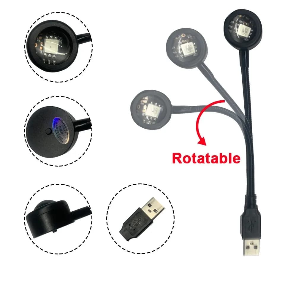 MeeToo USB غروب الشمس المزاج مصباح جهاز عرض (بروجكتور) ليد ضوء النيون لغرفة المعيشة ديكور غرفة نوم خلفية التصوير جدار الغلاف الجوي - 2
