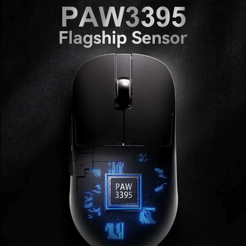 ماوس ألعاب AJAZZ AJ179 PRO PAW3395 لاسلكي/سلكي خفيف الوزن مع قاعدة شحن مغناطيسية، متوافق مع أجهزة الكمبيوتر المحمولة - 3