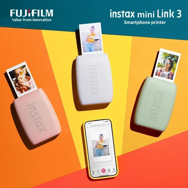 كاميرا Fujifilm Instax Pal / طابعة Fujifilm Instax Mini Link 3 / طابعة Instax Square Link / طابعة Instax Wide Link للهواتف الذكية - 4
