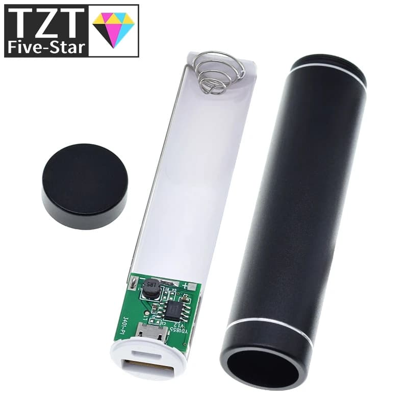 1/3PCS Metal Power Bank DIY Kit Storage Case Box Free welding Suit 1X 18650 Battery 5V 1A USB External Charger smart phone - 4