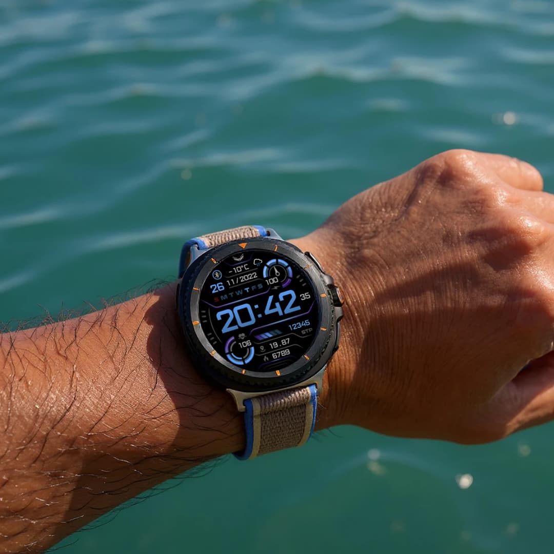 أشرطة نايلون لساعة Samsung Galaxy Watch 8/8 Classic، مقاس 40 مم و44 مم و46 مم، سوار رياضي حلقي لساعة Galaxy Watch 8 - 5