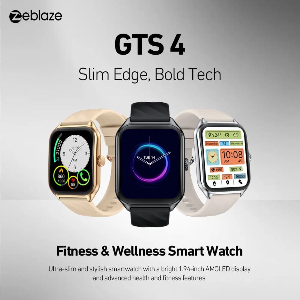 New Zeblaze GTS 4 Voice Calling 1.94" HD AMOLED Screen Smart Watch 100+ Sports Modes Heart Rate SpO2 Health Tracking Smartwatch - 2