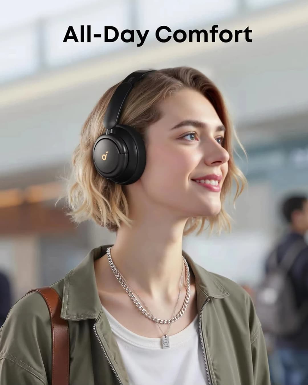 سماعات الرأس Soundcore من Anker Life Q30 مع إلغاء الضوضاء الهجين النشط سماعات بلوتوث لاسلكية سماعات أذن فوق الأذن - 5