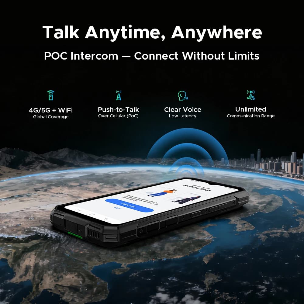 هاتف DOOGEE Fire 7 Pro 5G المتين بإضاءة تخييم مزدوجة وبطارية 13000 مللي أمبير وكاميرا رئيسية 64 ميجابكسل بتقنية الذكاء الاصطناعي ومعالج Dimensity 6300 ونظام أندرويد 15 - 4