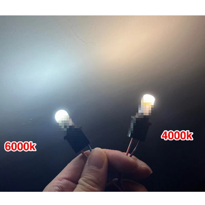 مصابيح داخلية للسيارة Philips LED T10 W5W Ultinon Pro6000، 4000K و6000K، بيضاء ساطعة، إشارة دوران بدون وميض أو أخطاء - 6