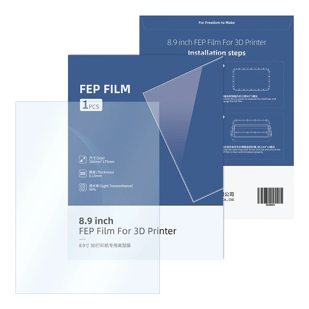 فيلم FEP من ANYCUBIC لطابعة Photon Mono X، Photon X، Photon Mono X 6K، Photon Mono X 6KS، Photon M3 Plus، Photon Mono X2 ثلاثية الأبعاد - 4