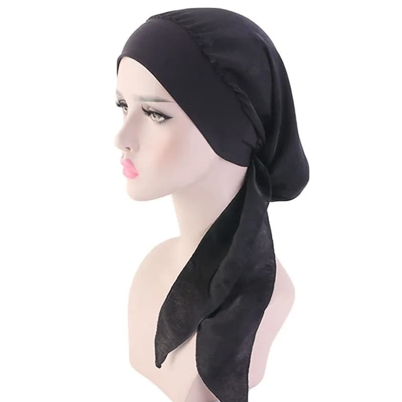 موضة 2024 زهور مطبوعة نساء حجاب داخلي قبعة مسلم وشاح رأس طربوش بونيه جاهز للارتداء سيدات غطاء تحت حجاب قبعة - 6