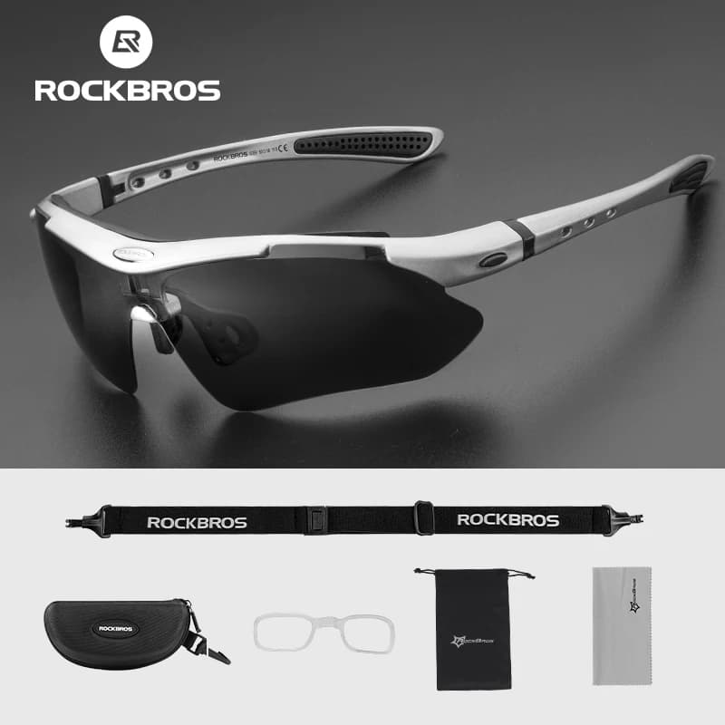 نظارات شمسية مستقطبة ROCKBROS، حماية من الأشعة فوق البنفسجية، نظارات فوتوكرومية، مناسبة لركوب الدراجات والدراجات النارية والأنشطة الخارجية