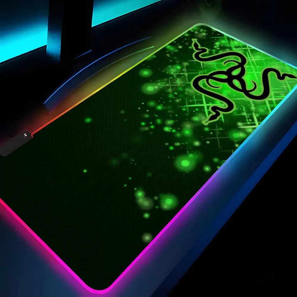 لوحة ماوس Razer XXL RGB إكسسوارات ألعاب HD للاعبين كبيرة إضاءة LED لوحات ماوس سجادة كمبيوتر شخصي مع إضاءة خلفية - 6