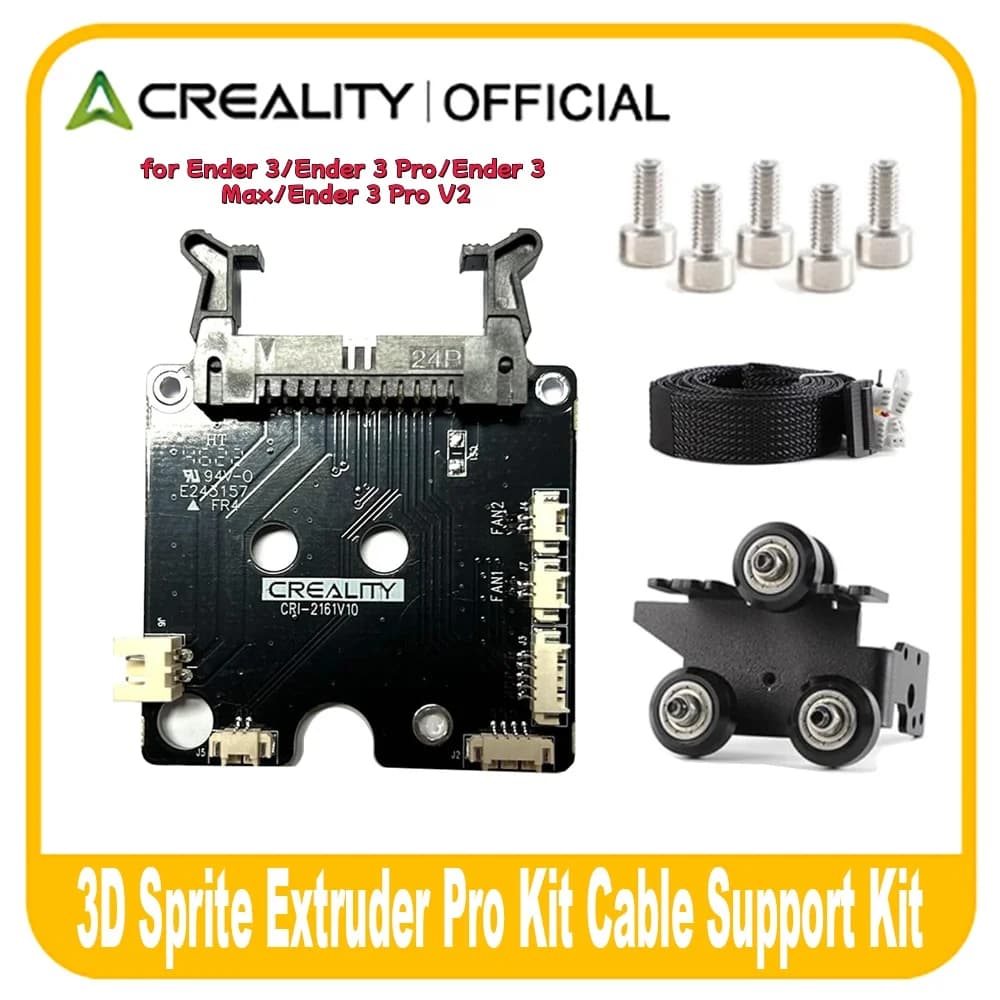 مجموعة مبثق سبرايت برو من كرياليتي 3D، مجموعة دعم الكابلات، متوافقة مع Ender-3/Ender-3 Pro/Ender-3 MAX/Ender-3 V2، قطع غيار طابعة 3D معدلة