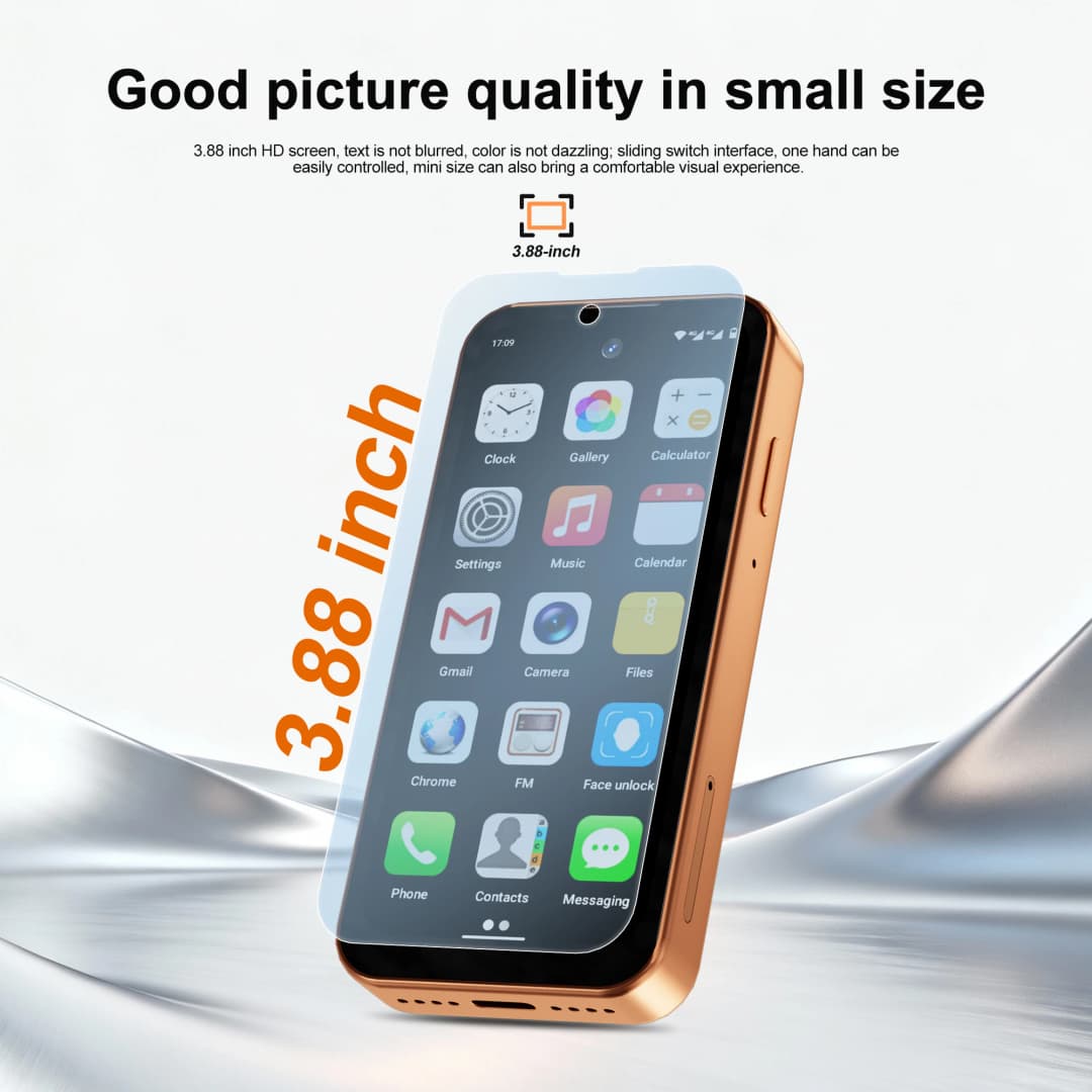 هاتف ذكي صغير SERVO 19 Air 4G LTE بنظام أندرويد 12.0، ذاكرة وصول عشوائي 6 جيجابايت، ذاكرة قراءة فقط 128 جيجابايت، متجر Play، فتح الوجه، نظام تحديد المواقع GPS، بطاقتي SIM، شاشة 3.88 بوصة - 2