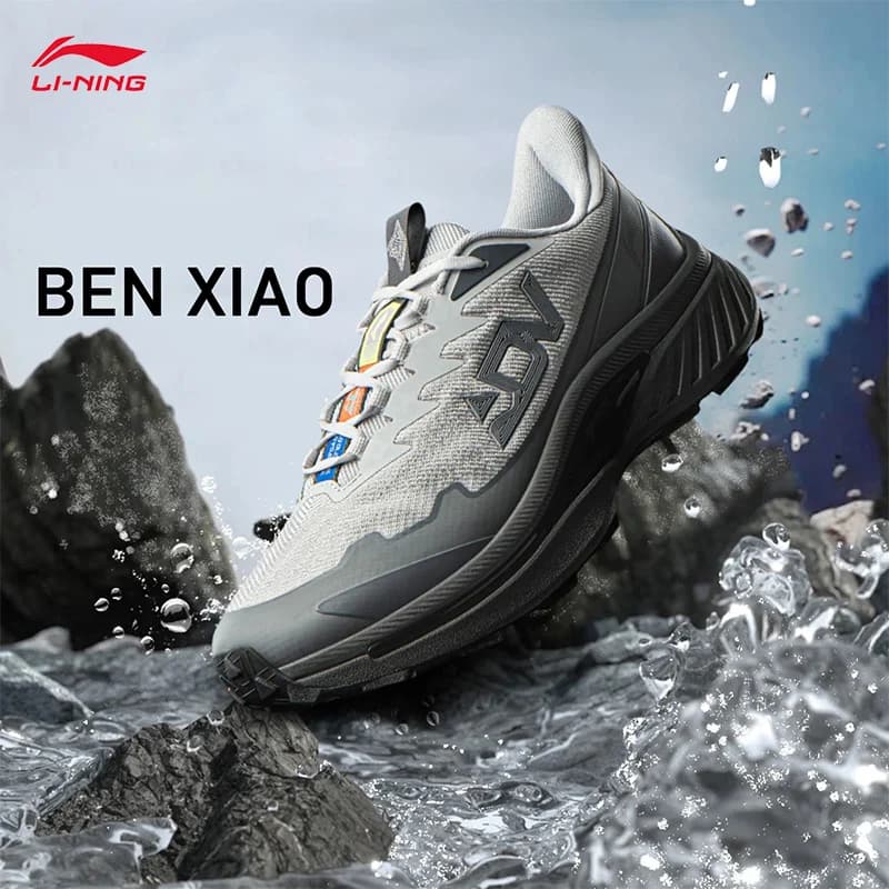 أحذية LI-NING BEN XIAO للجري على الطرق الوعرة مقاومة للماء ومتنفسية وداعمة وثابتة للرياضات الخارجية ARNV015