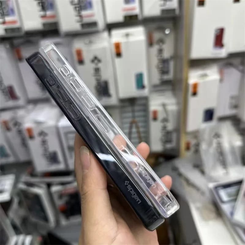 غطاء إلكتروني من سبايجن لحالات ماج سيف لهواتف آيفون 12 13 14 15 16 17 18 برو ماكس غطاء صلب مغناطيسي لهاتف آيفون إير - 5