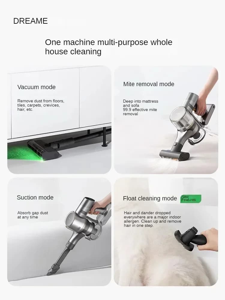 DREAME V16Pro Cordless Vacuum Cleaner Household Large Suction Green Light Dust Handheld Mite Removal Small Home Appliances - 2
