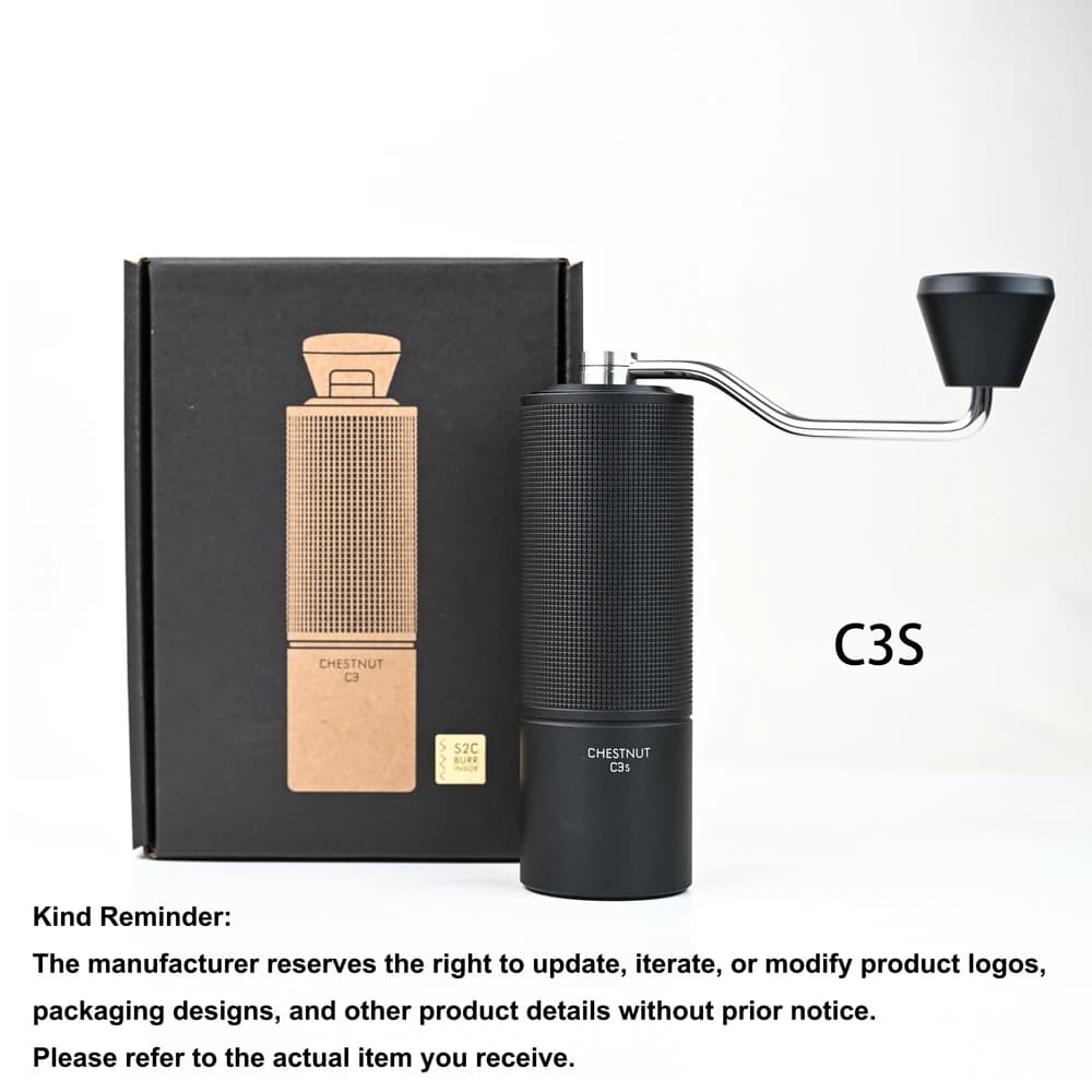 مطحنة قهوة يدوية TIMEMORE Chestnut C3S / C3ESP، ترقية بجسم معدني بالكامل وتصميم مقاوم للانزلاق، مطحنة محمولة مع شفرة S2C داخلية - 3