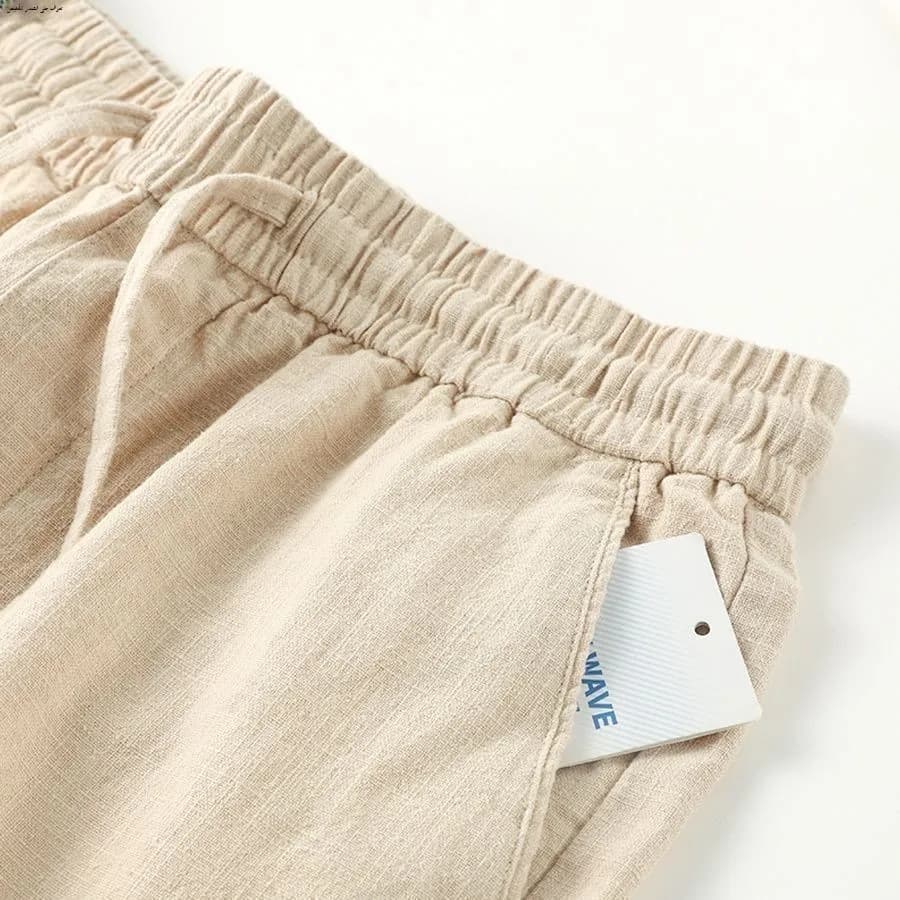 Natural Linen Cotton Linen Straight Leg Casual Pants Breathable Loose Fit Comfortable Leisure Style Commute Style Pocket Detail - 2