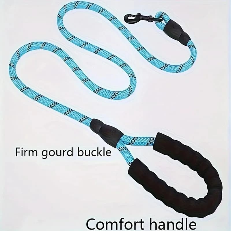 Reflective Dog Leash With Comfortable Padded Handle - Double Heavy Duty Traction Rope For Strong Dogs - Enhance Safety And Contr - 5