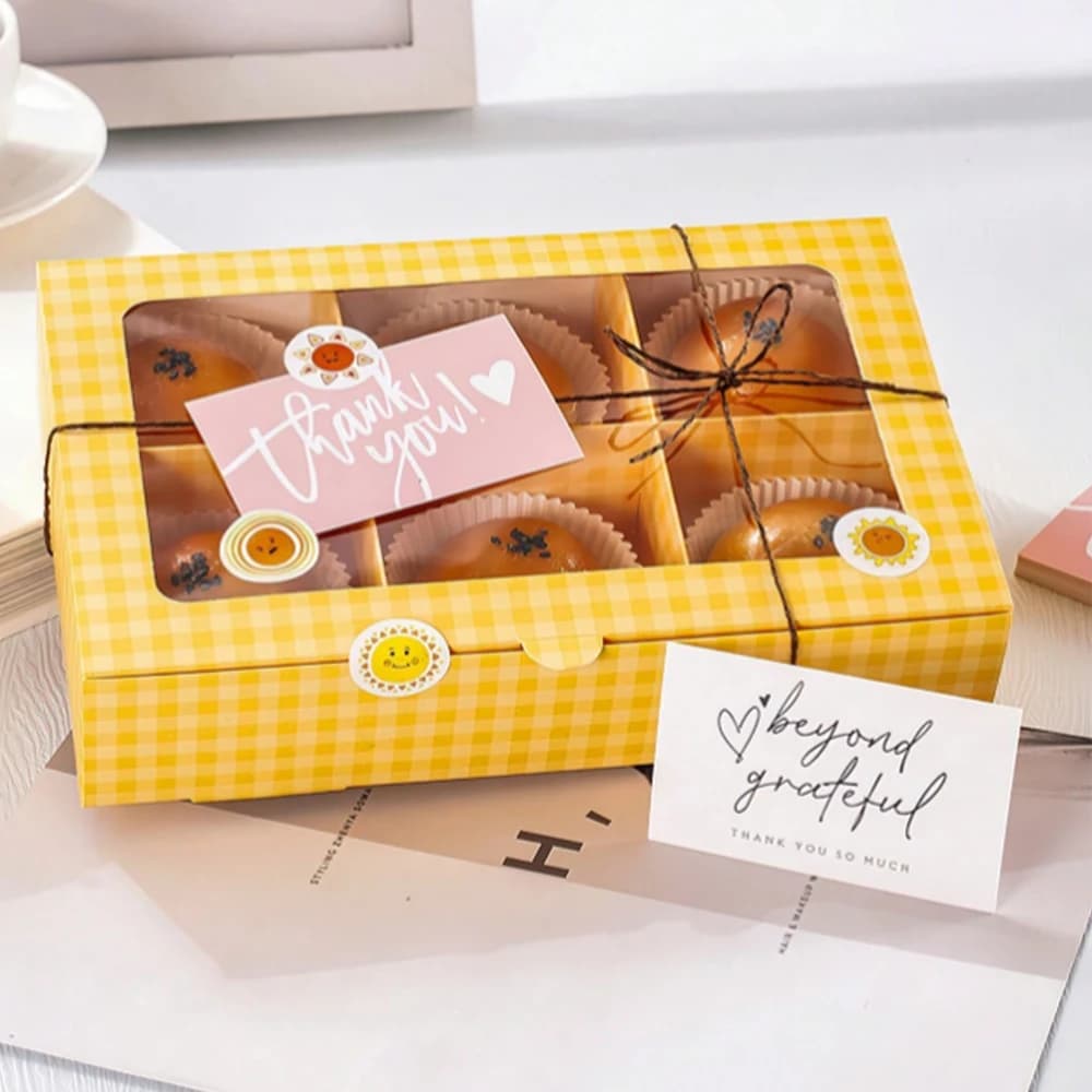 50Pcs Thank You For Supporting My Business Cards Cake Decoration Labels Customer Appreciation Gift Card Shop Online Retailers - 2