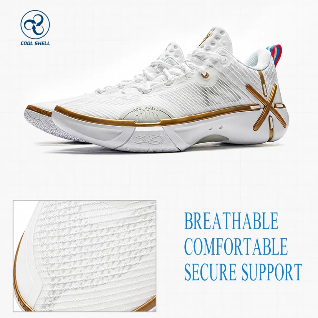 أحذية كرة السلة لي نينغ للرجال WADE SHADOW 6V2 في الملعب أحذية رياضية قابلة للارتداء BOOM Cushion أحذية رياضية داعمة مستقرة ABPV021 - 3