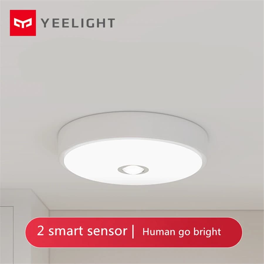 مصباح سقف ييليت كريستال LED ميني استشعار تلقائي لجسم الإنسان إضاءة ليلية 670lm مستشعر ضوء 5700K طارد للبعوض