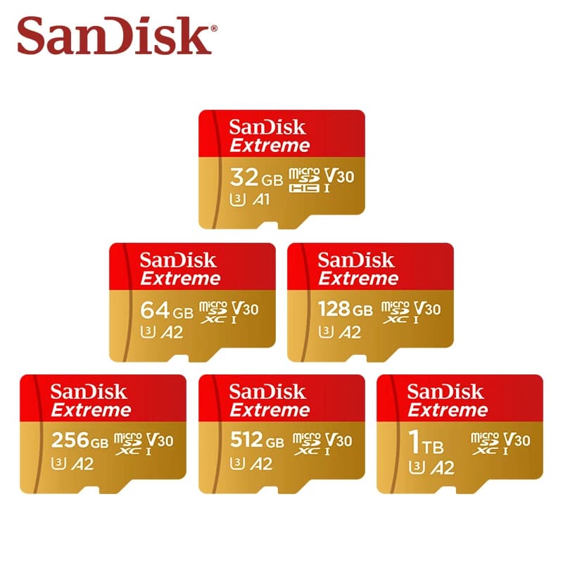 Sandisk Original Memory Card Extreme Micro SD Card A2 V30 U3 Flash Card 400GB TF Card Memory Microsd For Free Ship - 2