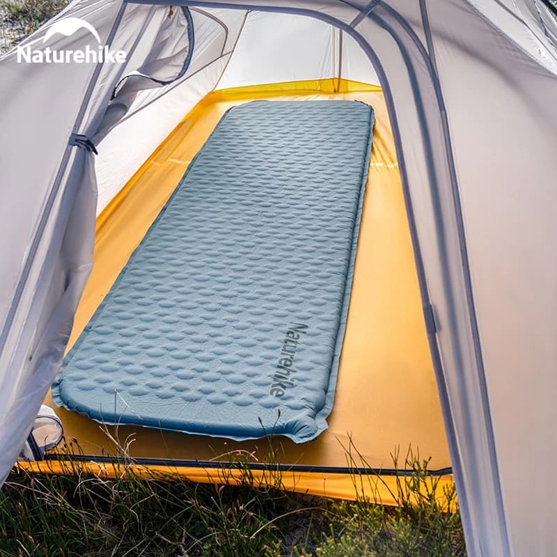 مرتبة هوائية قابلة للنفخ من Naturehike 2024، خفيفة الوزن، قابلة للطي، نفخ ذاتي سريع، سرير هوائي، حصيرة إسفنجية للتخييم - 2