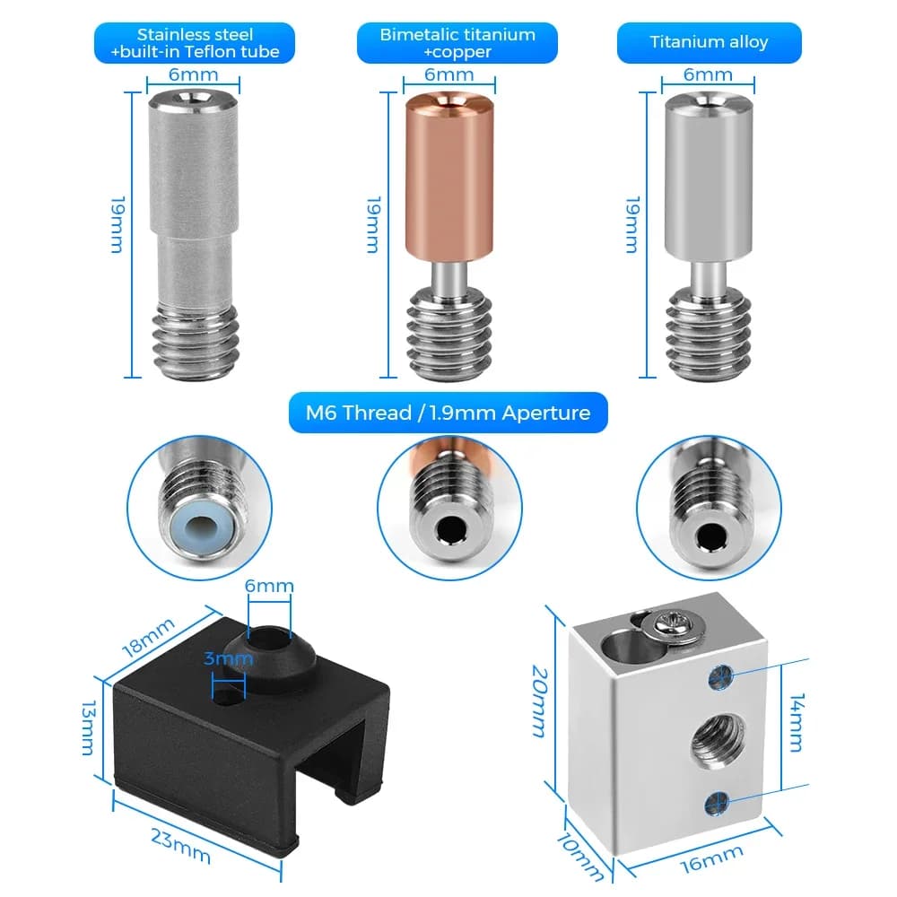 مجموعة ترقية كتلة التسخين الرسمية من Creality لـ Ender-3 S1 /CR-10 Smart Pro/Sermoon V1 / pro Sprite، درجة حرارة عالية 300℃ - 6