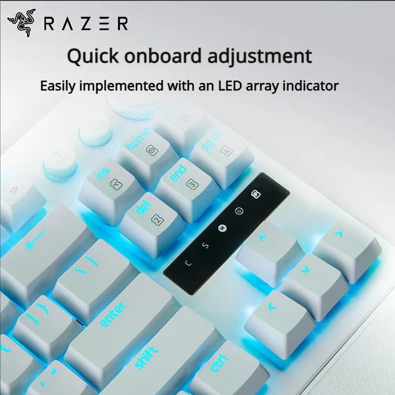 لوحة المفاتيح الميكانيكية Razer Huntsman V3 Pro TKL - مفاتيح تناظرية بتقنية Optical Switch، 87 مفتاح، إضاءة RGB - 3