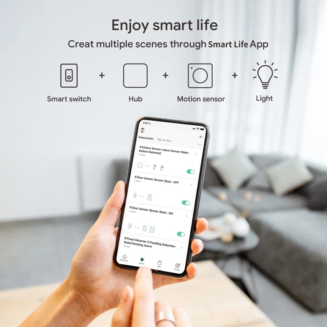 مركز بوابة Tuya Zigbee 3.0 جسر لاسلكي للمنزل الذكي جهاز أتمتة بتحكم عن بعد عبر تطبيق Smart Life يعمل مع Alexa وGoogle - 3