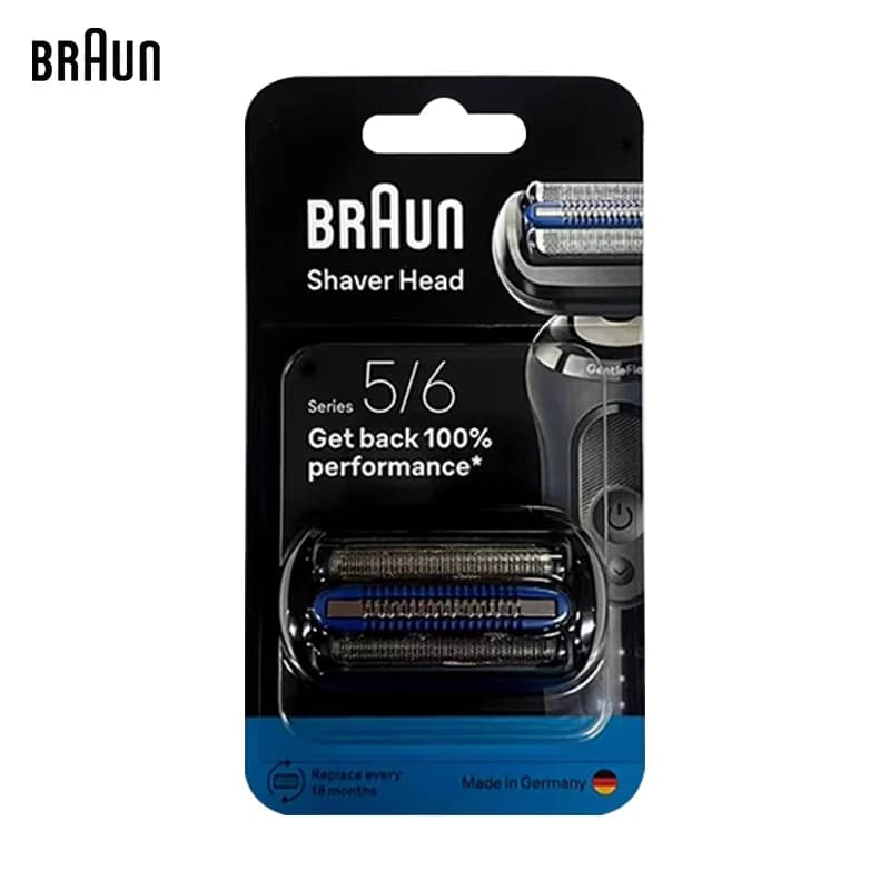 رأس حلاقة Braun 65B قابلة للاستبدال ومتوافقة مع 52-A1200s و53-A10012s و52-W4000cs و52-W1320vs - 6