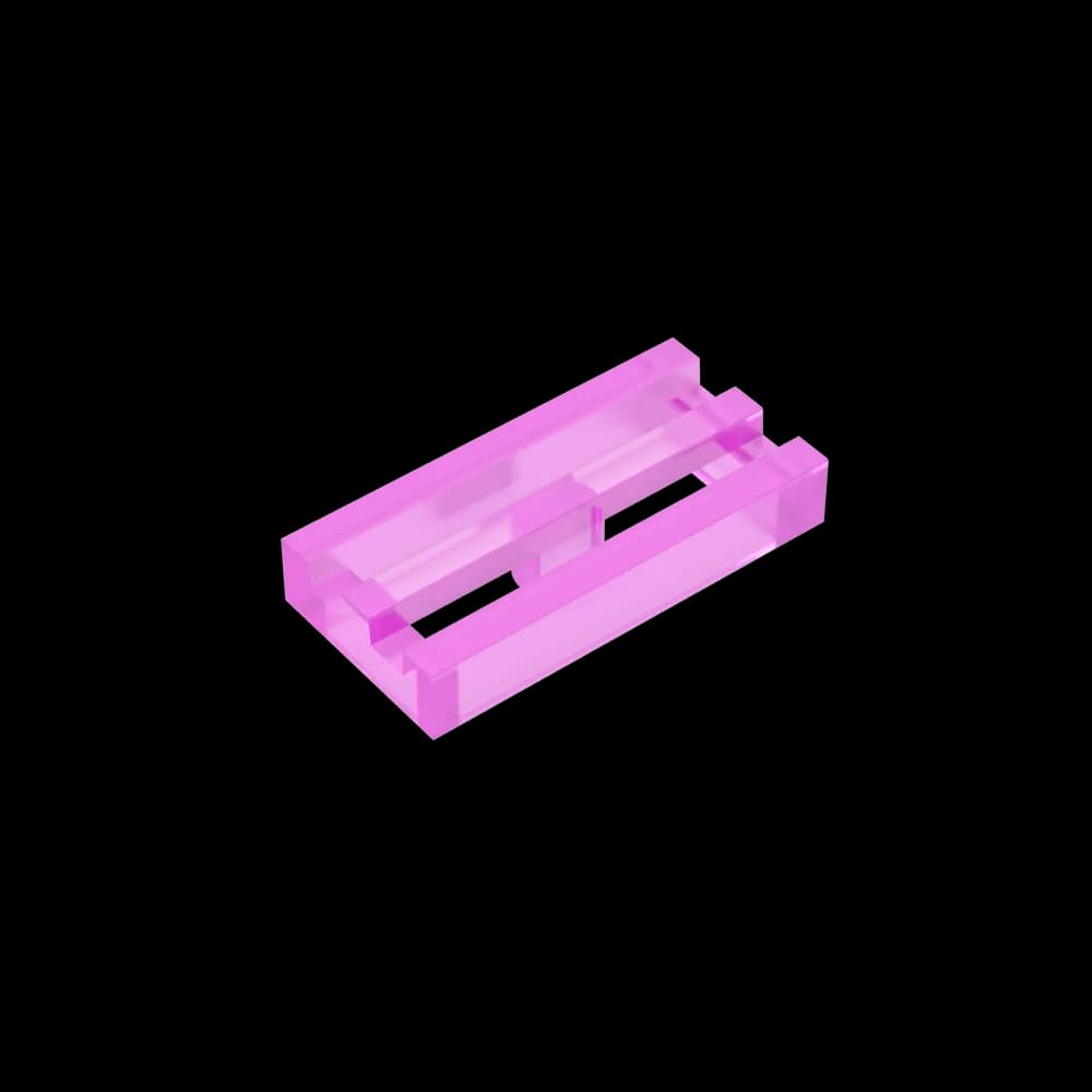 Gobricks GDS-602 مكعبات بناء شبك رادياتير 1X2 متوافق مع ليجو 2412 30244 مكعبات بناء تعليمية يدوية للأطفال - 2