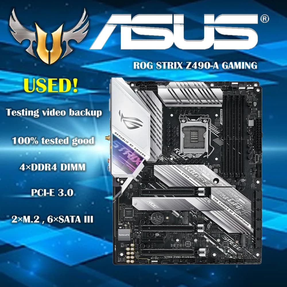 لوحة أم ASUS Z490-A GAMING LGA 1200 Z490 SATA 6Gb/s ATX من إنتل