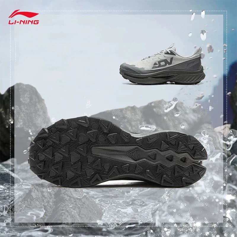 أحذية LI-NING BEN XIAO للجري على الطرق الوعرة مقاومة للماء ومتنفسية وداعمة وثابتة للرياضات الخارجية ARNV015 - 2
