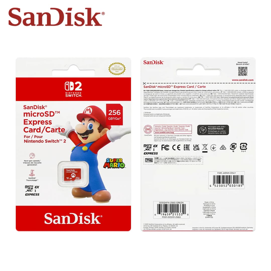 SanDisk microSD Express Card 256GB Read speed up to 880MB/s Memory Card High speed For Nintendo Switch 2 support switch2 game - 4