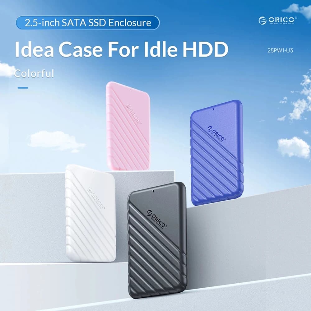 علبة ORICO HDD مقاس 2.5 بوصة SATA إلى USB 3.0 علبة محرك أقراص صلبة لمحرك أقراص SSD مقاس 2.5 بوصة علبة HDD بسعة 6 تيرابايت علبة محرك أقراص صلبة خارجي - 2