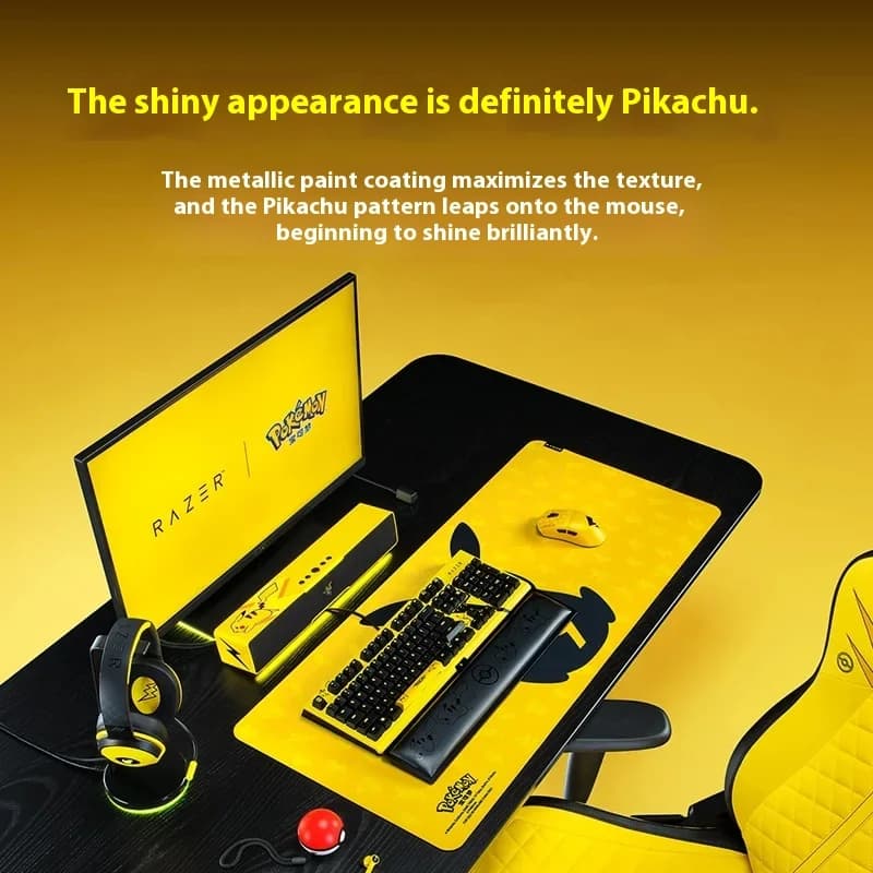 Razer Pokémon Pikachu Collaborative Wireless Mouse Professional Version V3 For Computer Games High Precision Optical Sensor