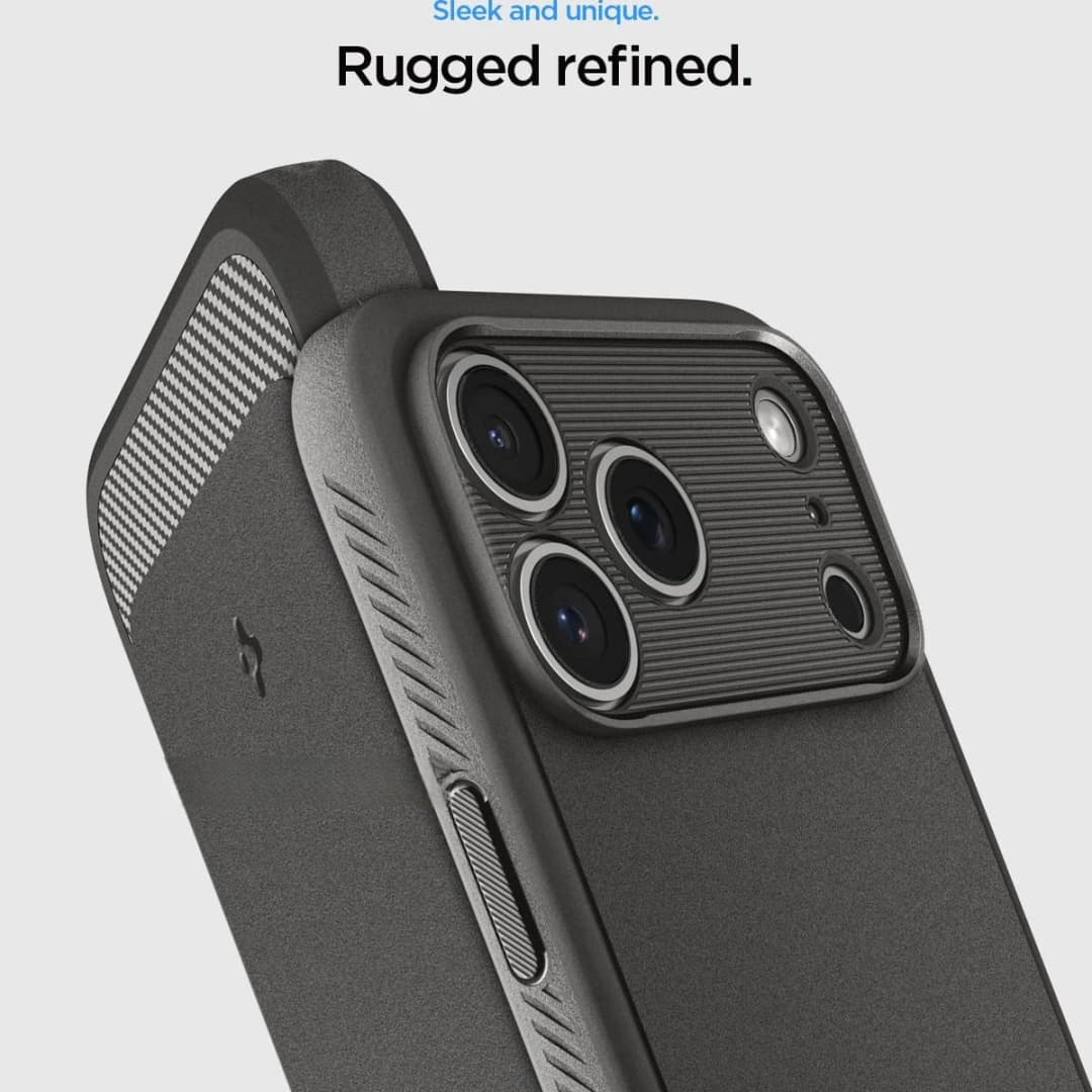غطاء هاتف Spigen لـ 17Pro Max، حماية شاملة مقاوم للسقوط غطاء سيليكون ناعم TPU، شفط مغناطيسي Mag Safe - 5