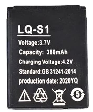 1 قطعة بطارية ساعة ذكية LQ-S1 3.7V 380mAh بطارية ليثيوم قابلة لإعادة الشحن لساعة QW09 DZ09 W8 بطارية ساعة عالمية - 3
