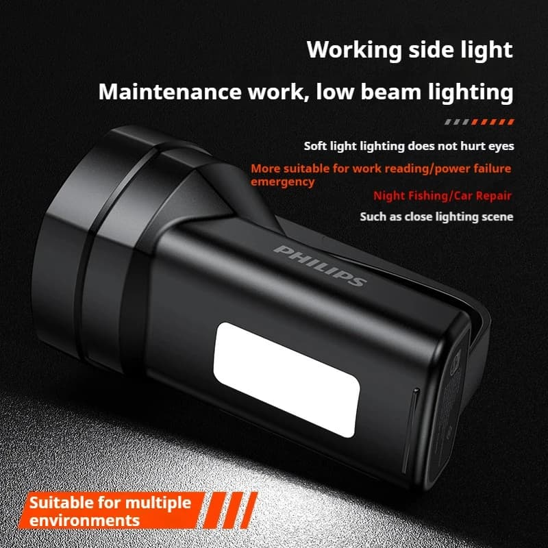 2025 New Philips SFL3121 USB Rechargeable Flashlight, Outdoor Search and Rescue, Rescue Operations, Emergency Rescue Flashlight - 4
