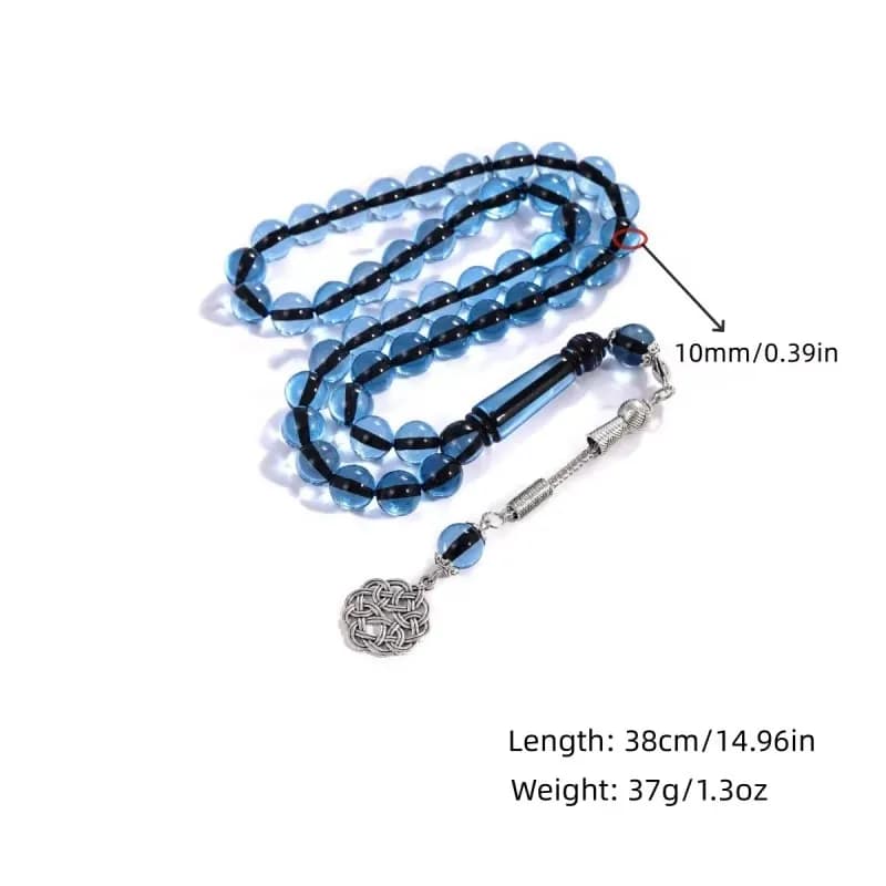 45pcs10mm gift box Mousselin prayer beads, Middle East Tesbiha prayer bracelet, Ramadan rosary gift - 6