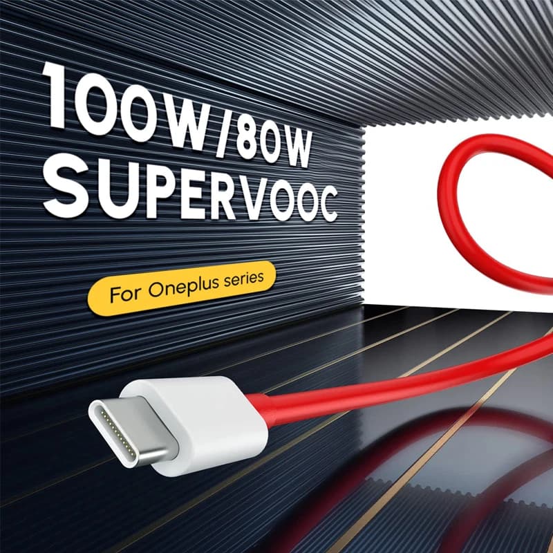 كابل Oneplus 13 12 11 الأصلي 80W شحن سريع SuperVOOC كابل USB Type C 100W شحن سريع لهواتف One Plus 10T Nord CE 4 10 Ace 3 Pro - 2