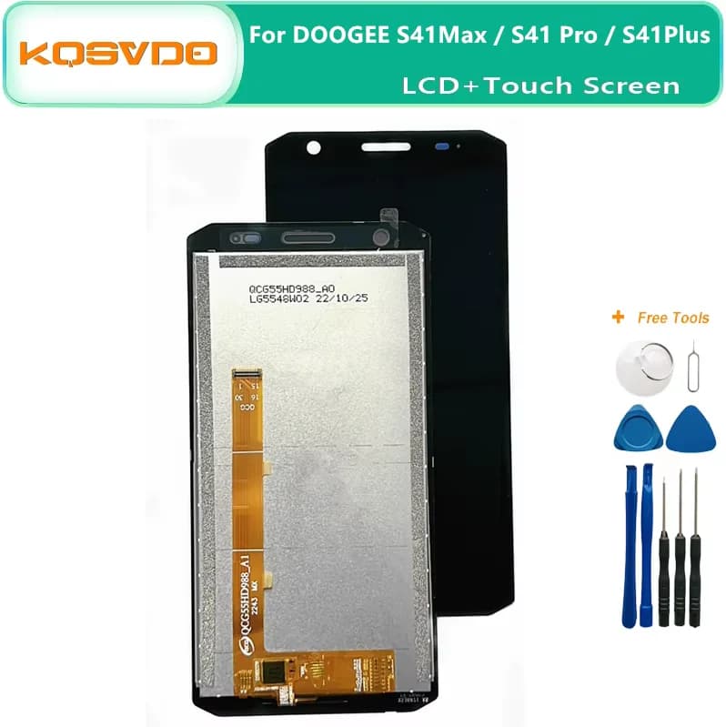 شاشة عرض إل سي دي أصلية جديدة دوغي S41 S41Pro S41 T S41MAX S41 بلس + شاشة لمس قطع غيار للإصلاح لهاتف دوغي S41 برو الذكي