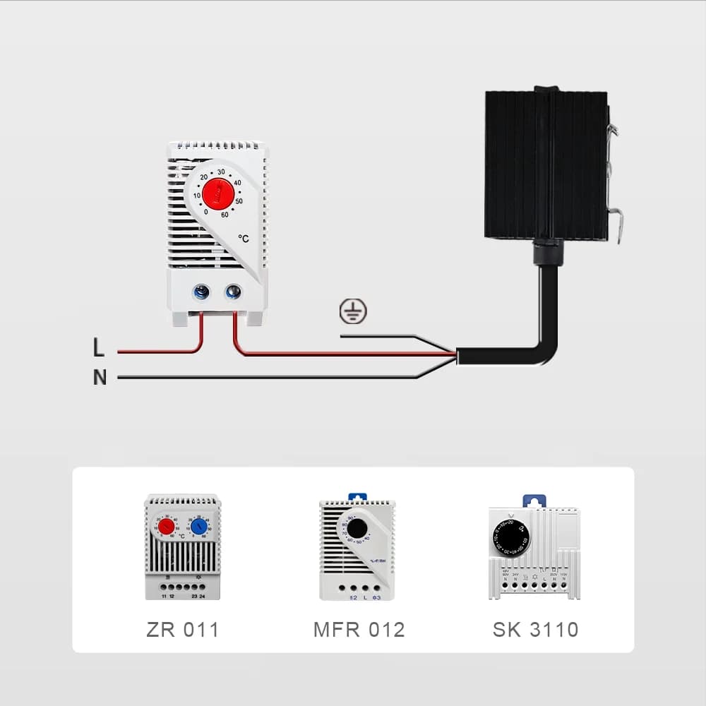 سخان صغير بالحث، سخان PTC، سخان خزانة VEVOR - 5