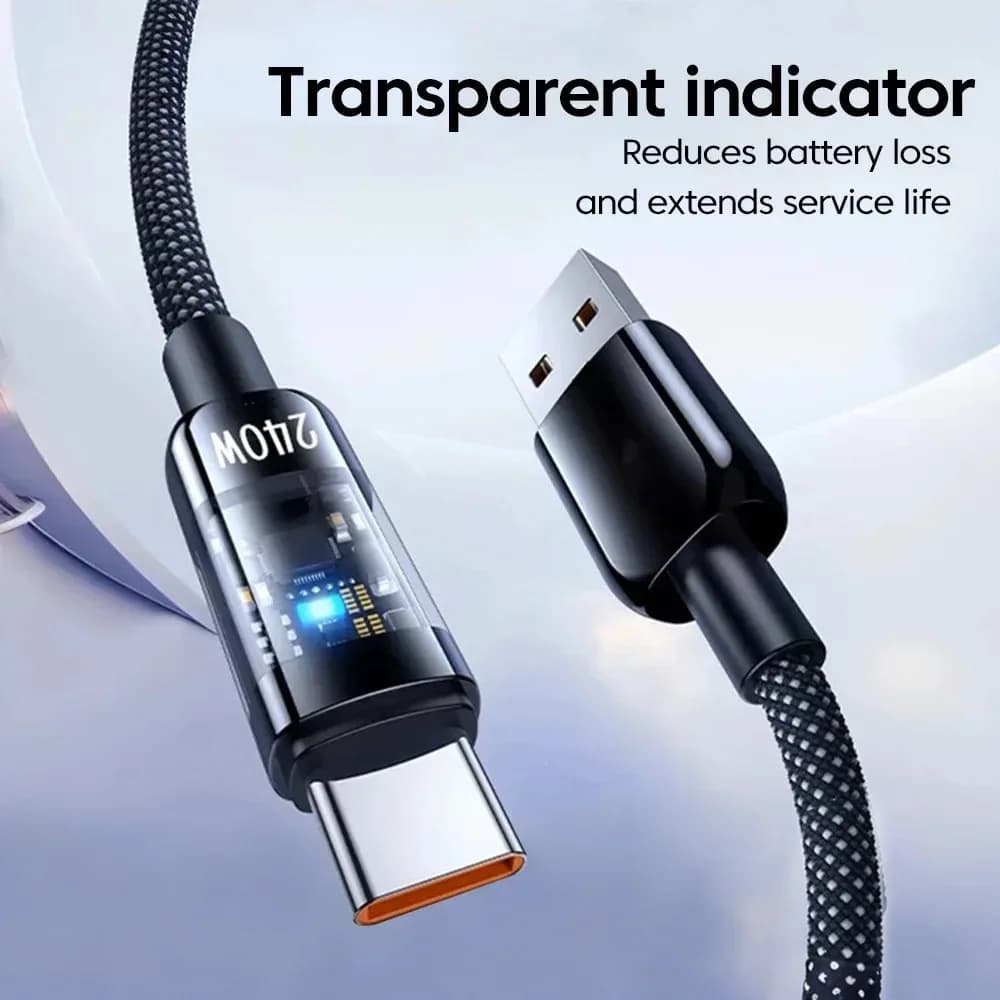 240 واط QC 3.0 USB إلى نوع C كابل شحن سريع للغاية لكابل الشاحن متعدد المنافذ سلك شحن USB متعدد لجهاز الشحن
